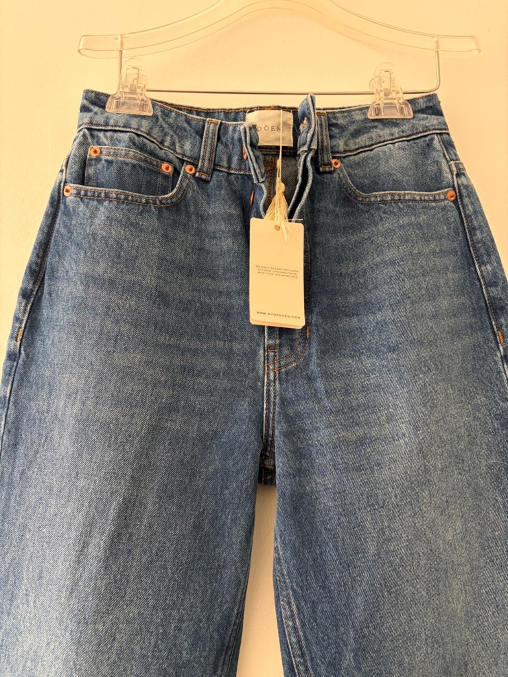 Doen Diana Jean Bleu D’Hier Wash Blue Jeans Size 26 NWT - Picture 4 of 7